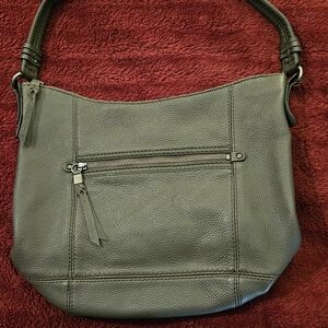 🖤 The Sak Gray Leather Shoulder Bag - Excellent Condition 🖤